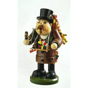 Kathe Wohlfahrt Wooden Germany Toy Peddler Incense Smoker Burner Figure